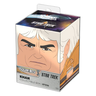 Squaroes Star Trek Khan Sammelbox, TCG-Deck-Aufbewahrung, Ultimate Guard, ST016, illustriertes Khan-Design.
