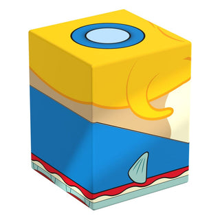 Deck-Box Squaroe Mrs. Puff von Ultimate Guard, SpongeBob-Design, gelb-blau, für TCG-Decks und Sammlerstücke.