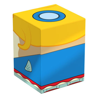 Squaroes SpongeBob Box, Mrs. Puff Design, gelb-blau, für TCG-Decks, von Ultimate Guard.