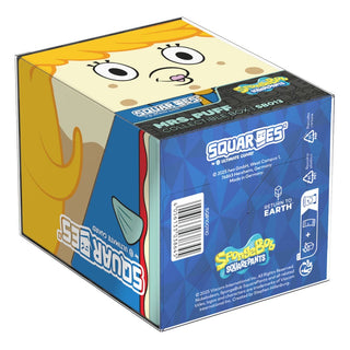 Squaroes SpongeBob Box SB013 Mrs. Puff von Ultimate Guard, Sammelbox für TCG-Decks, mit Mrs. Puff-Design, blau und gelb.