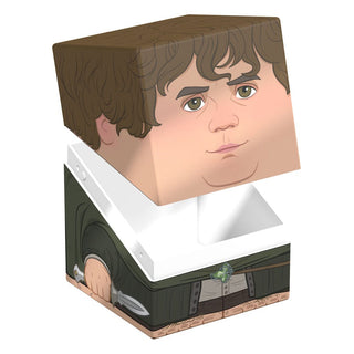 Deck-Box "Sam Squaroe" von Ultimate Guard, Herr der Ringe Edition, würfelförmig, für TCG-Decks und Sammlerstücke.