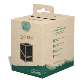 Ultimate Guard Boulder Deck Case 133+ in Schwarz, nachhaltige Verpackung, geeignet für Commander-Decks.