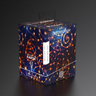 Ultimate Guard RTE Boulder 100+ Bloomburrow Magic: The Gathering Box mit leuchtendem Muster.