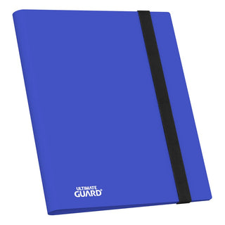 Ultimate Guard Flexxfolio 360, blaue Kartenmappe mit 18-Pocket-Seiten und elastischem Verschluss.