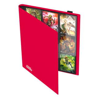 Ultimate Guard Flexxfolio 360 in Rot, flexible Kartenmappe mit 20 18-Pocket-Seiten für Standard- und japanische Sammelkarten.