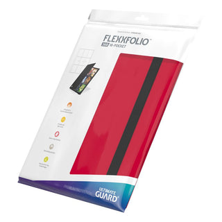 Ultimate Guard Flexxfolio 360, rote 18-Pocket-Kartenmappe, strapazierfähig, für Sammelkarten.