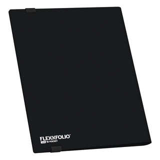 Schwarze Ultimate Guard Flexxfolio 360 Kartenmappe mit 18-Pocket-Design für Sammelkarten.