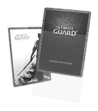 Ultimate Guard Katana Sleeves, transparent, 100 Stück, für Kartenschutz, mit Samurai-Design, Premium-Qualität.