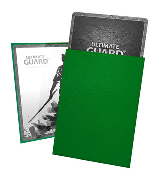 Grüne Ultimate Guard Katana Sleeves für Karten, Standardgröße, 100 Stück.
