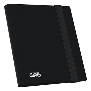 Schwarze Ultimate Guard Flexxfolio 160 Kartenmappe mit elastischem Band, 8-Pocket Design.