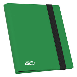 Grüne Ultimate Guard Flexxfolio 160 Kartenmappe mit elastischem Verschluss.