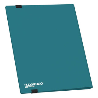 Petrolblaue Ultimate Guard Flexxfolio 360 Kartenmappe mit 18-Pocket-Design und strapazierfähigem Einband.