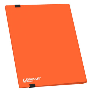 Orange Ultimate Guard Flexxfolio 360 Kartenmappe mit 18-Pocket-Design, strapazierfähig für Sammelkarten.