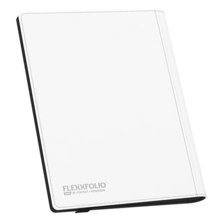Weiße Ultimate Guard Flexxfolio 360 Kartenmappe mit XenoSkin-Einband, 18-Pocket, für Sammelkarten.