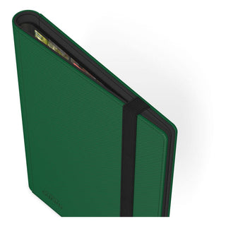 Grüne Ultimate Guard Flexxfolio 360 Sammelmappe mit XenoSkin-Einband und elastischem Verschluss.