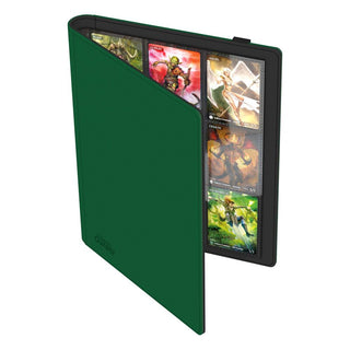 Grüne Ultimate Guard Flexxfolio 360 Sammelmappe mit Karten, XenoSkin-Einband, 18-Pocket-Seiten.