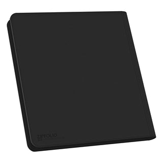 Schwarze Ultimate Guard Zipfolio 480 Kartenmappe mit XenoSkin-Einband und Reißverschluss für Playsets.