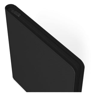 Schwarze Ultimate Guard Zipfolio 480 Kartenmappe mit XenoSkin-Einband und Reißverschluss, 24-Pocket Design.
