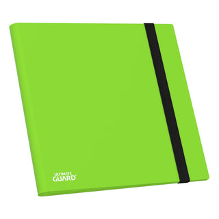 Hellgrüner Ultimate Guard Flexxfolio 480, 24-Pocket Kartenordner mit elastischem Verschluss.