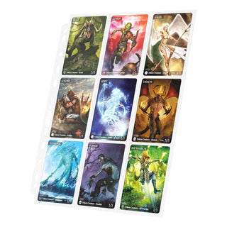 Ultimate Guard 18-Pocket Seiten, weiß, 10 Stück, doppelseitig, für 180 Karten, passend für Ringordner mit 11er-Lochung.