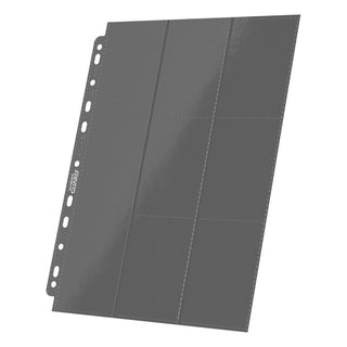 Ultimate Guard 18-Pocket Seiten, grau, doppelseitig, 11er-Lochung, für Ringordner, 9 Taschen pro Seite.