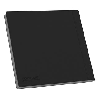 Schwarzes Ultimate Guard Portfolio 480 mit XenoSkin-Einband, 24-Pocket-Design für Sammelkarten.