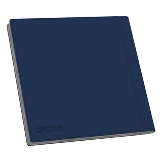 Blaues Ultimate Guard Portfolio 480, 24-Pocket XenoSkin, geschlossen, für Sammelkarten.