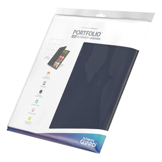 Ultimate Guard Portfolio 480, 24-Pocket XenoSkin, blau, Kartenmappe für Sammelkarten, strapazierfähig, 20 Seiten.
