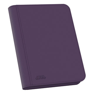 Ultimate Guard Zipfolio 160, violett, XenoSkin-Kartenmappe mit Reißverschluss, 8-Pocket-Seiten für Sammelkarten.