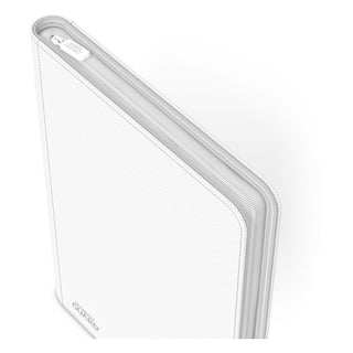 Ultimate Guard Zipfolio 320, weiße XenoSkin-Kartenmappe mit Reißverschluss, 16-Pocket-Seiten für Sammelkarten.
