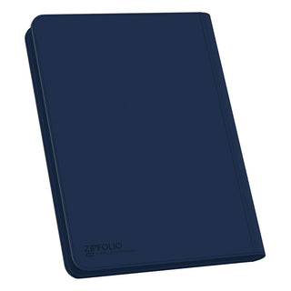 Ultimate Guard Zipfolio 320, blaue Kartenmappe mit XenoSkin-Einband, 16-Pocket, geschlossen.
