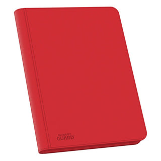 Rote Ultimate Guard Zipfolio 320 Kartenmappe, XenoSkin-Einband, 16-Pocket, für Sammelkarten, mit Reißverschluss.