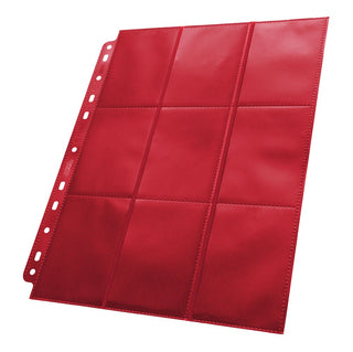 Rote Ultimate Guard 18-Pocket-Seite, doppelseitig, 11er-Lochung, für Ringordner.