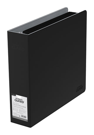 Schwarzer 3-Ringordner Ultimate Guard Supreme Collector's Album mit XenoSkin-Einband für QuadRow Pocket Pages.