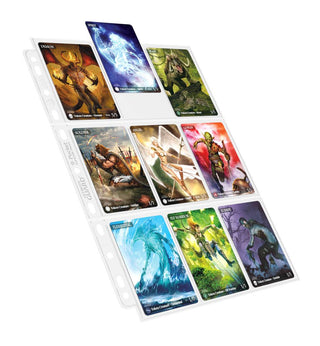 Ultimate Guard 9-Pocket Seiten mit Sammelkarten, 11er-Lochung, 100 Stück, doppelt verstärkt, für Ringordner.