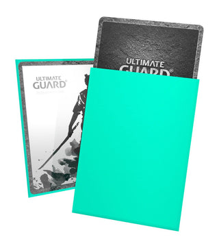 Ultimate Guard Katana Sleeves in Türkis, Standardgröße, 100 Stück, schützen Karten, strapazierfähig, blickdicht.