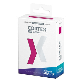 Ultimate Guard Cortex Sleeves Standardgröße Pink 100er-Packung, ideal für TCG-Schutz.