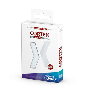 Ultimate Guard Cortex Sleeves, japanische Größe, matt-transparent, 60 Stück, Verpackungsvorderseite.