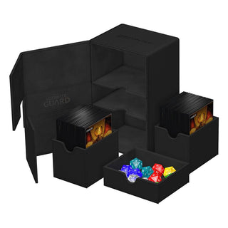 Ultimate Guard Twin Flip`n`Tray 160+ XenoSkin Monocolor Schwarz
