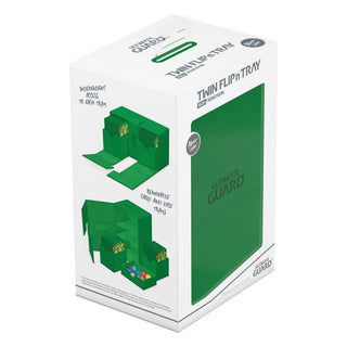 Ultimate Guard Twin Flip`n`Tray 160+ XenoSkin Monocolor Grün