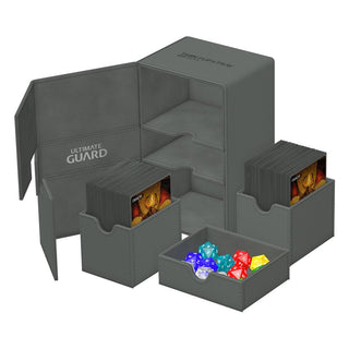 Ultimate Guard Twin Flip`n`Tray 160+ XenoSkin Monocolor Grau
