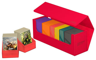 Ultimate Guard Arkhive 400+ in Rot für die sichere Aufbewahrung von Karten und Deck Boxen, ideal für mehr als 175 Toploader.