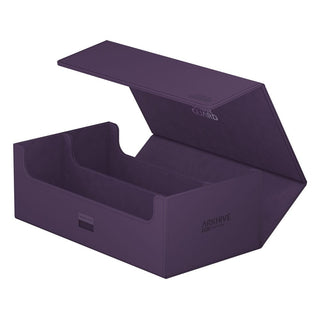 Violette Ultimate Guard Arkhive 800+ XenoSkin Box, geöffnet, für 800+ Karten.