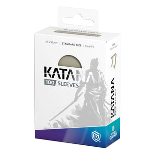Ultimate Guard Katana Sleeves Autumn Moon, 100 Stück, Standardgröße, Verpackung mit Samurai-Design.