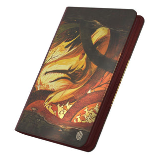 Ultimate Guard Zipfolio 360 Xenoskin mit Magic: The Gathering Bloomburrow Artwork, rot-orange Design.