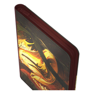 Ultimate Guard Zipfolio 360 Xenoskin mit Magic: The Gathering Bloomburrow-Design, Seitenansicht.