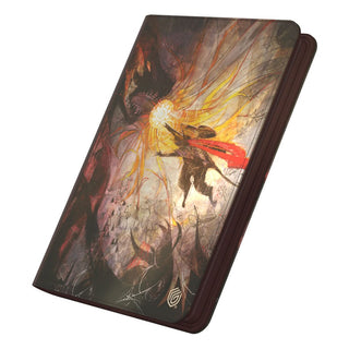 Magic: The Gathering Zipfolio 360 Xenoskin mit Bloomburrow-Artwork, dynamische Fantasy-Szene.