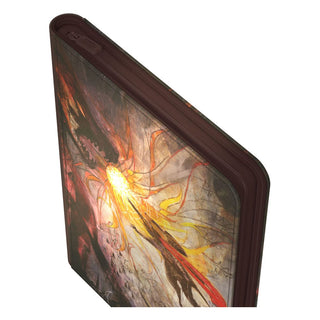 Ultimate Guard Zipfolio 360 Xenoskin mit Magic: The Gathering Bloomburrow Artwork, seitliche Ansicht.