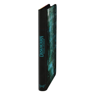 Ultimate Guard Zipfolio 360 Xenoskin "Duskmourn: House of Horror" mit gruseligem Design, seitliche Ansicht.