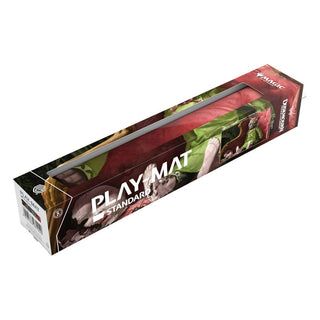 Verpackung der Ultimate Guard Play-Mat "Duskmourn: House of Horror" für Magic: The Gathering, 61x35cm, mit Horror-Motiv.